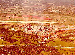 bauxite plant aerial view